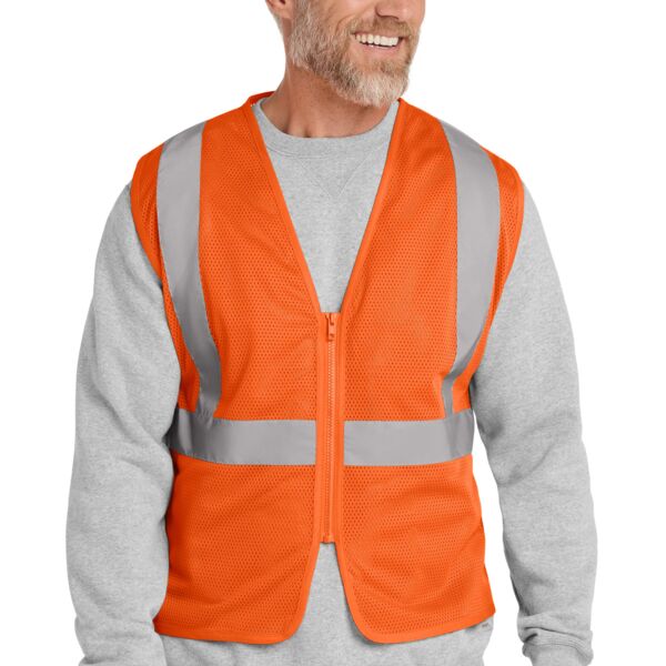 Ansi 107 Class 2 Economy Mesh Zippered Vest Thumbnail