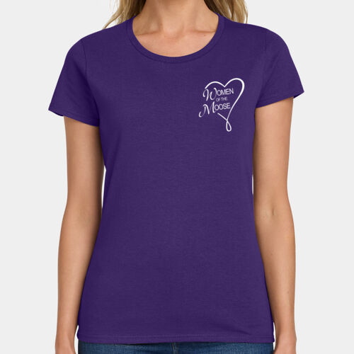 Women Of The Moose - Ladies Heavy Cotton 100% Cotton T Shirt Thumbnail