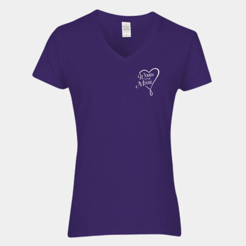 Women Of The Moose - Heavy Cotton™ Women’s V-Neck T-Shirt Thumbnail