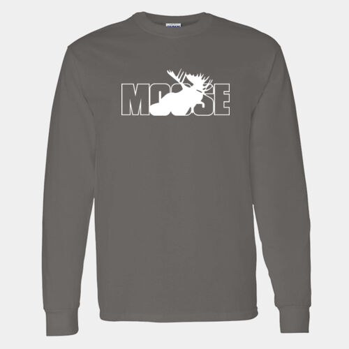 The Moose Club - Heavy Cotton 100% Cotton Long Sleeve T Shirt Thumbnail