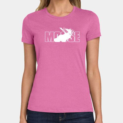 The Moose Club - Softstyle ® Ladies T Shirt Thumbnail