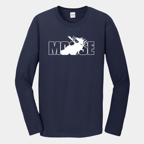 The Moose Club - Softstyle ® Long Sleeve T Shirt Thumbnail