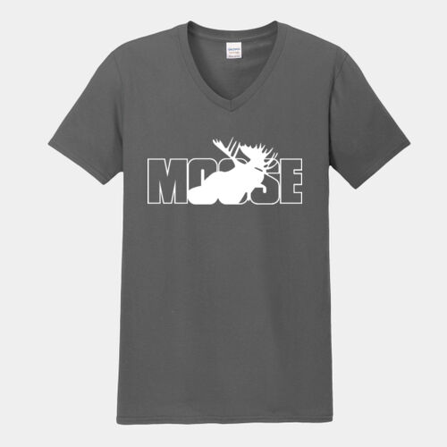 The Moose Club - Softstyle ® V Neck T Shirt Thumbnail