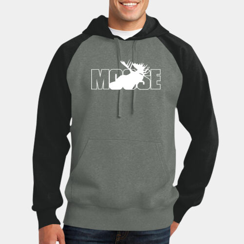 The Moose Club - Raglan Colorblock Pullover Hooded Sweatshirt Thumbnail
