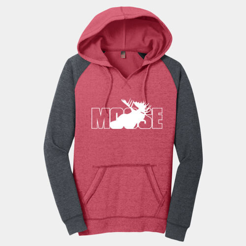 The Moose Club - Women's Lightweight Fleece Raglan Hoodie Thumbnail