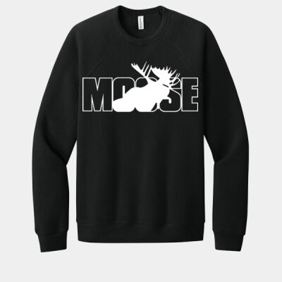 The Moose Club - Ultrasoft Unisex Sponge Fleece Raglan Sweatshirt Thumbnail
