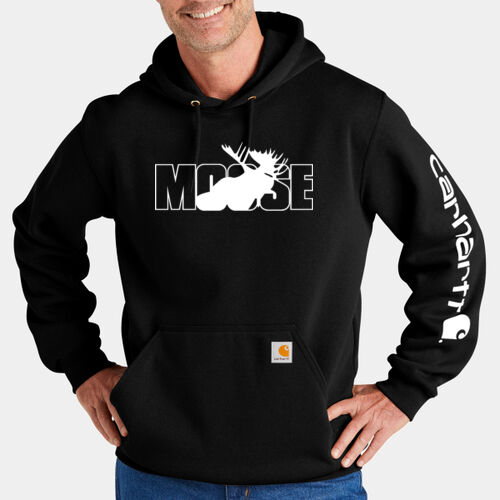 The Moose Club - Midweight Hooded Logo Sweatshirt - CTK288 Thumbnail