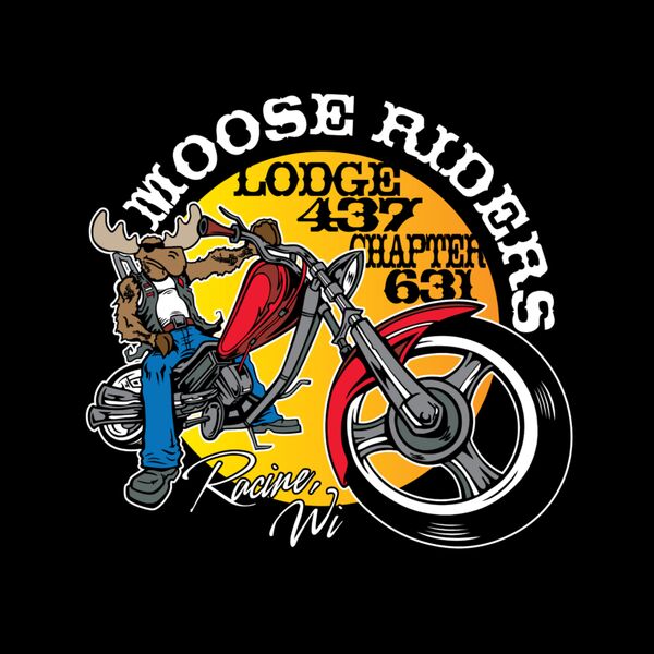 Moose Riders For Black/Dark Garments Thumbnail